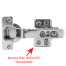 Concealed Hinge - Stainless Steel Soft/Self Close