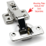 Concealed Hinge - Stainless Steel Soft/Self Close