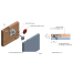 Diagram of Sugatsune Fastmount Low Profile Clip - Self-Tapping Auto-Fit Female Socket