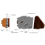 Diagram of Sugatsune LP-F8 Fastmount Low Profile Clip - Coarse Thread Self-Tapping Female Socket