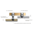 Diagram of Sugatsune PC-M2H Fastmount Standard Clip - Heavy-Duty Self-Tapping Male