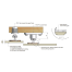 Diagram of Sugatsune PC-SM2 Fastmount Standard Clip - Surface Mount Male