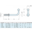 dimensions of Sugatsune Screw In Cup Hook