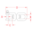 Diagram of Suncor Eye & Jaw Swivel