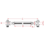 Diagram of Suncor Forged Jaw & Jaw Turnbuckle