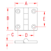 Diagram of Suncor Heavy Duty Butt Hinge