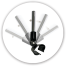 Quik Dry Water Blade Squeegee, Snap-On Pole Adapter for Water Blades