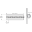 Continuous Piano Hinge - Stainless Steel, Round Holes
