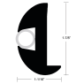 Dimensions of Taco Flexible Vinyl Rub Rail Kits - Style V11-2423