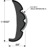 diagram of TACO Marine Frosty White Rigid Vinyl Rub Rail