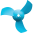 TEMO 450 Replacement Three-Blade Propeller
