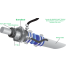 Installation Illustration of Tides Marine Spare Seal Carrier - for SureSeal Dripless Shaft Seals - Imperial Sizes