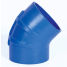 Trident Marine Hose & Propane 240V Series 45 Deg Very High Temperature Blue Silicone Blend Exhaust Elbows