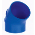 Trident Marine Hose & Propane 240V Series 45 Deg Very High Temperature Blue Silicone Blend Exhaust Elbows