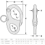 diagram of Tylaska CR2 Snap Shackle