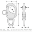 diagram of Tylaska CR8 Swivel Bail Snap Shackle