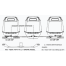 Diagram of U-flex A93 Tie Bar - for Triple Outboard Engines with Dual Hydraulic Steering Cylinders