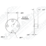 3" Round Threaded Deck Plate / 1/2" Eye Bolt