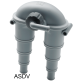 Anti Syphon Device with Rotating Valve of Vetus Exhaust Anti Syphon Valve - Vented Loop w/ Rotating Vent