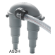 Anti Syphon Device with Rotating Valve & Hose of Vetus Exhaust Anti Syphon Valve - Vented Loop w/ Rotating Vent