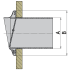 Stainless Steel Transom Exhaust Connections