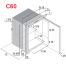 C60 OCX2 Refrigerator/Freezer Stainless - 2.1 cu. ft. 