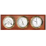 Endurance Weather Center - Brass with Mahogany Plaque