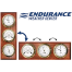 Endurance Weather Center - Brass with Mahogany Plaque
