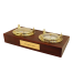 side of Weems & Plath Porthole Desk Set