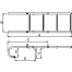 Stainless Steel Gunwale-Mounted Removable Ladder