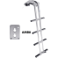Stainless Steel Telescoping Dive Door Ladder, Floor Mount