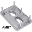 Stainless Steel Telescoping Dive Door Ladder, Floor Mount