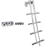 Stainless Steel Telescoping Dive Door Ladder, Wall Mount