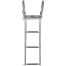 Under Platform Ladder with Quick Release Latch - Stainless Steel