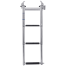 Under Platform Ladder with Quick Release Latch - Stainless Steel