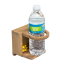 Whitecap Industries Teak Folding Drink Holder - Sized for Plain Cans & Bottles