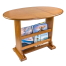 in use of Whitecap Industries Small Drop Teak Leaf Table