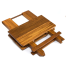 folded of Whitecap Industries Solid Top Teak Fold-Away Table
