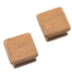 top of Whitecap Industries Square Drawer Knob
