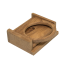 Whitecap Industries Teak Folding Drink Holder - Sized for Cans in Cozies & Water Bottles