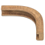 60823 of Whitecap Industries Teak 1/2" Bulkhead Molding - Corners