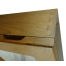 close up of Whitecap Industries Teak Medicine Chest With Mirror