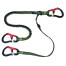 Proline Releasable Safety Tether - 3 Snap Hooks 2m Elastic,1m Fixed Line