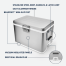 V Series Stainless Steel 55 Qt Cooler