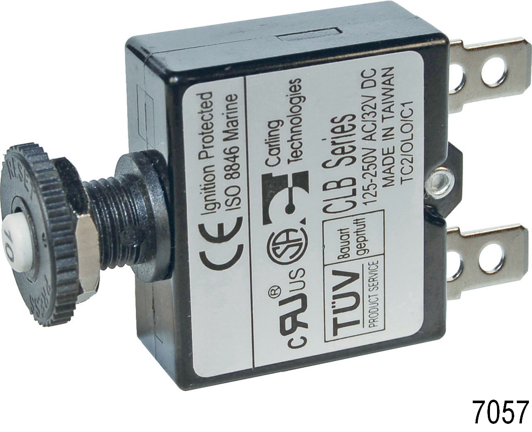 Blue Sea 7057-BSS Ckt Brkr Push Button 20A