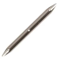 Stainless steel rub strake or chafe rail mounted on a boat deck to allow dock lines to glide smoothly without causing wear.