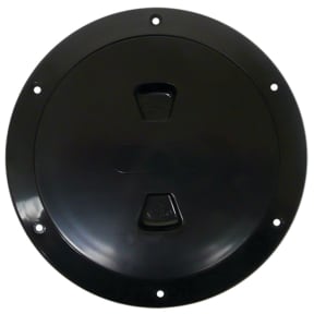4IN BLK SCREW-OUT DECK PLATE