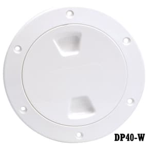 4IN WHT SCREW-OUT DECK PLATE