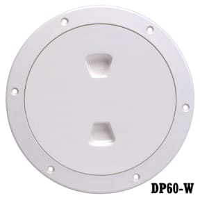 6IN WHT SCREW-OUT DECK PLATE