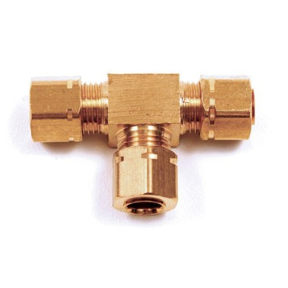 BRASS LINE T FOR DUAL ACTUATOR